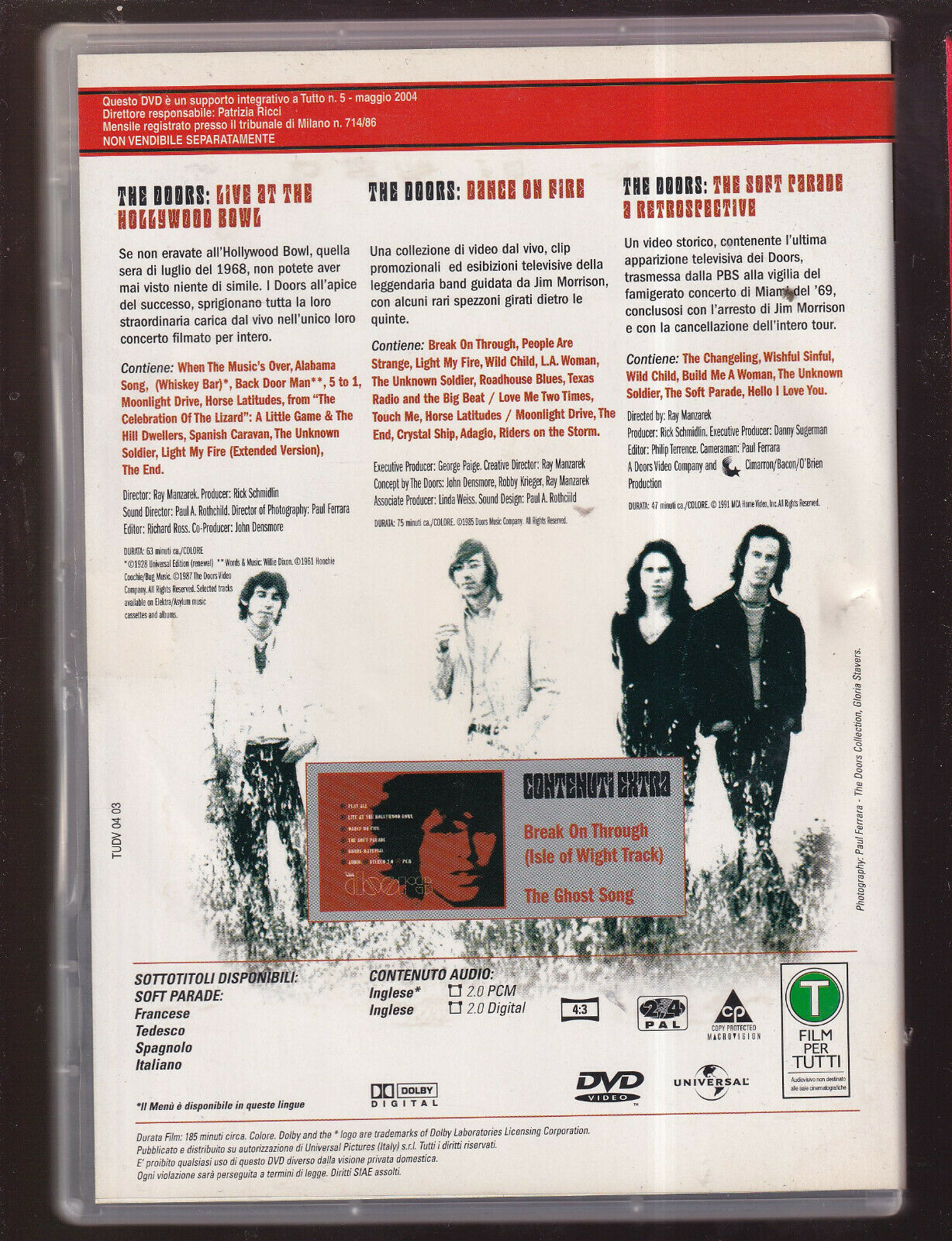 EBOND The Doors  DVD Editoriale D560642