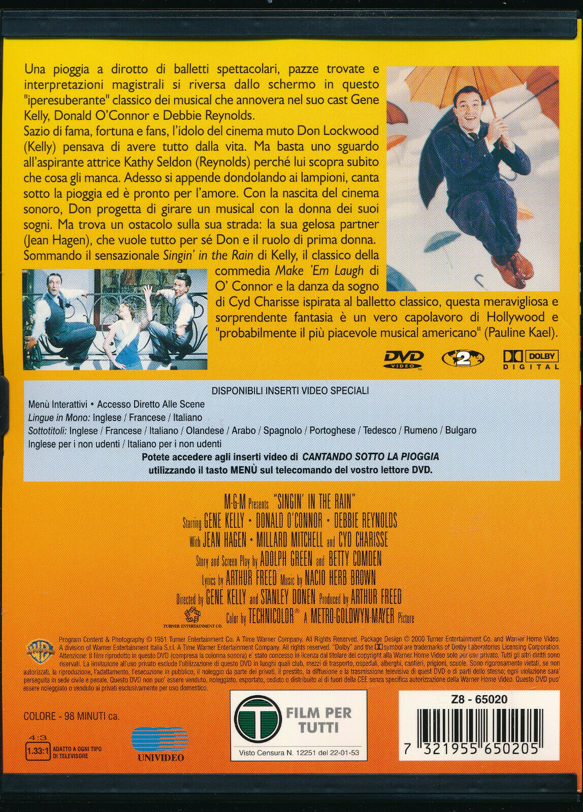 EBOND Cantando Sotto La Pioggia  Snapper DVD D561223