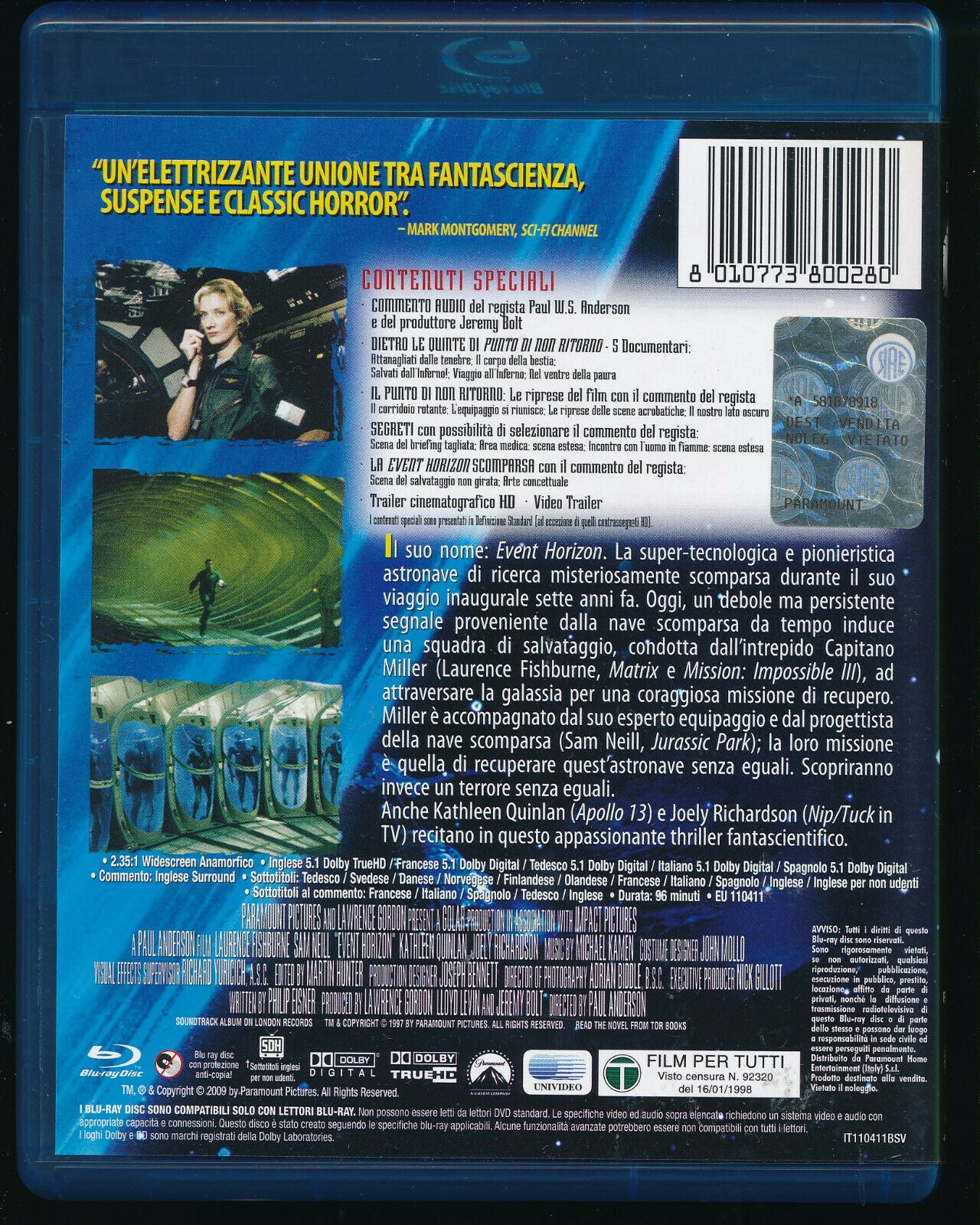 EBOND Punto Di Non Ritorno  BLURAY D561427