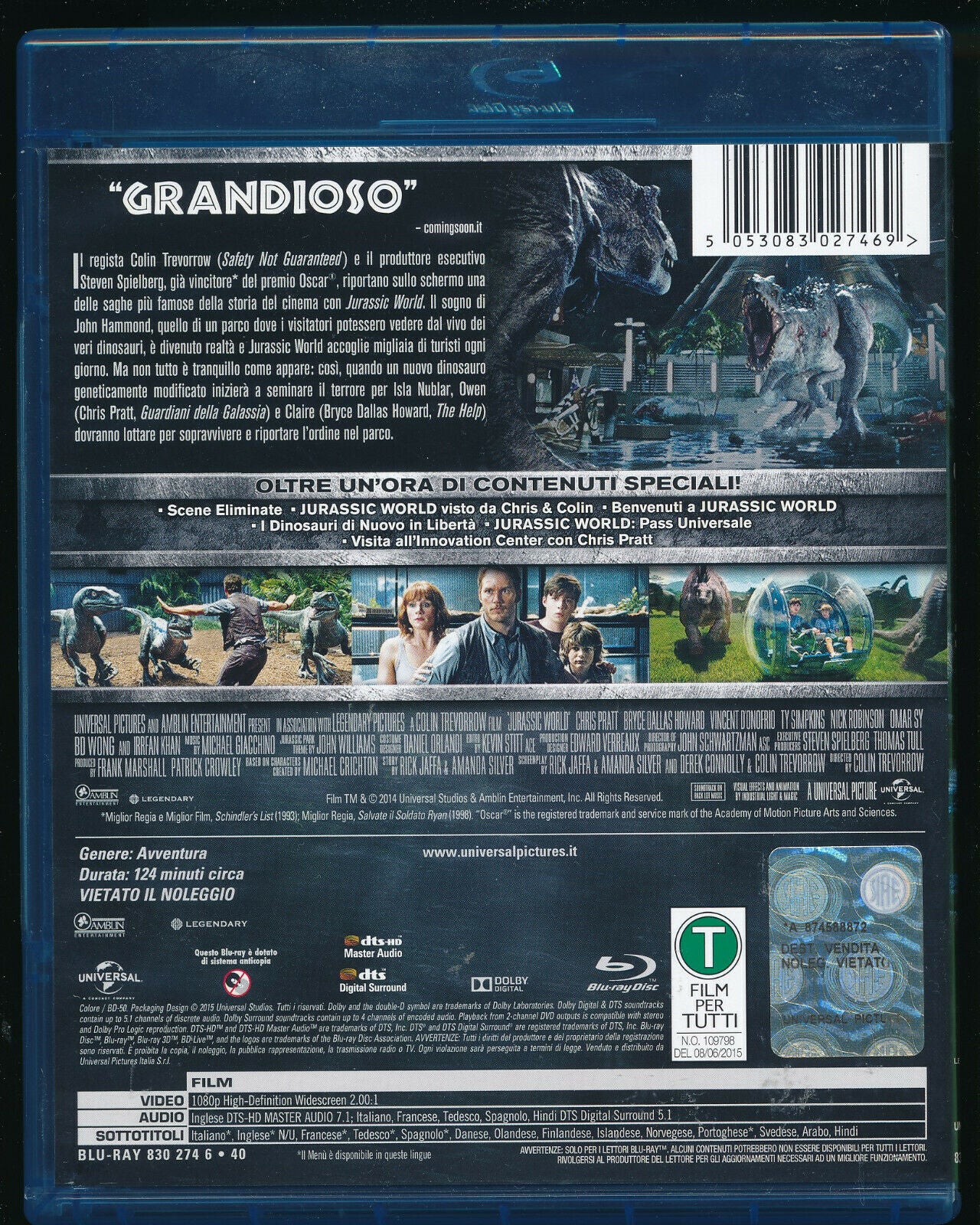 EBOND Jurassic World   BLURAY D561453