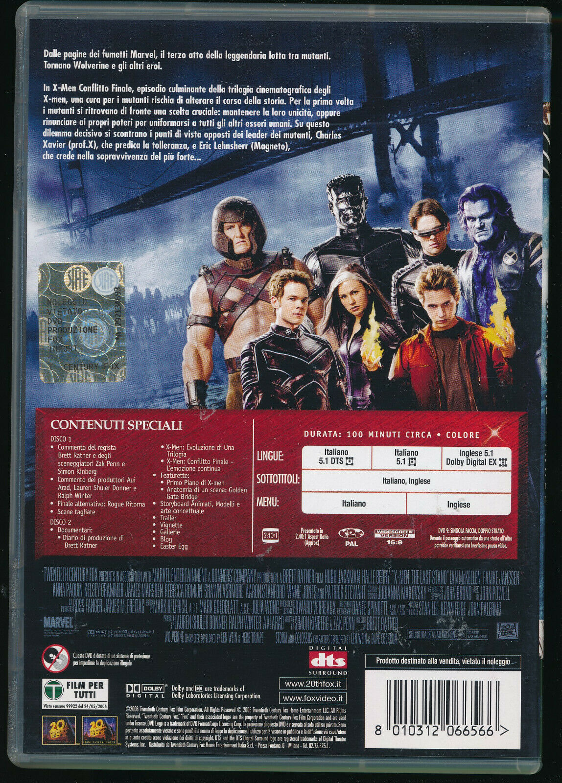 EBOND X-men - Conflitto Finale  DVD Special Edition D561753