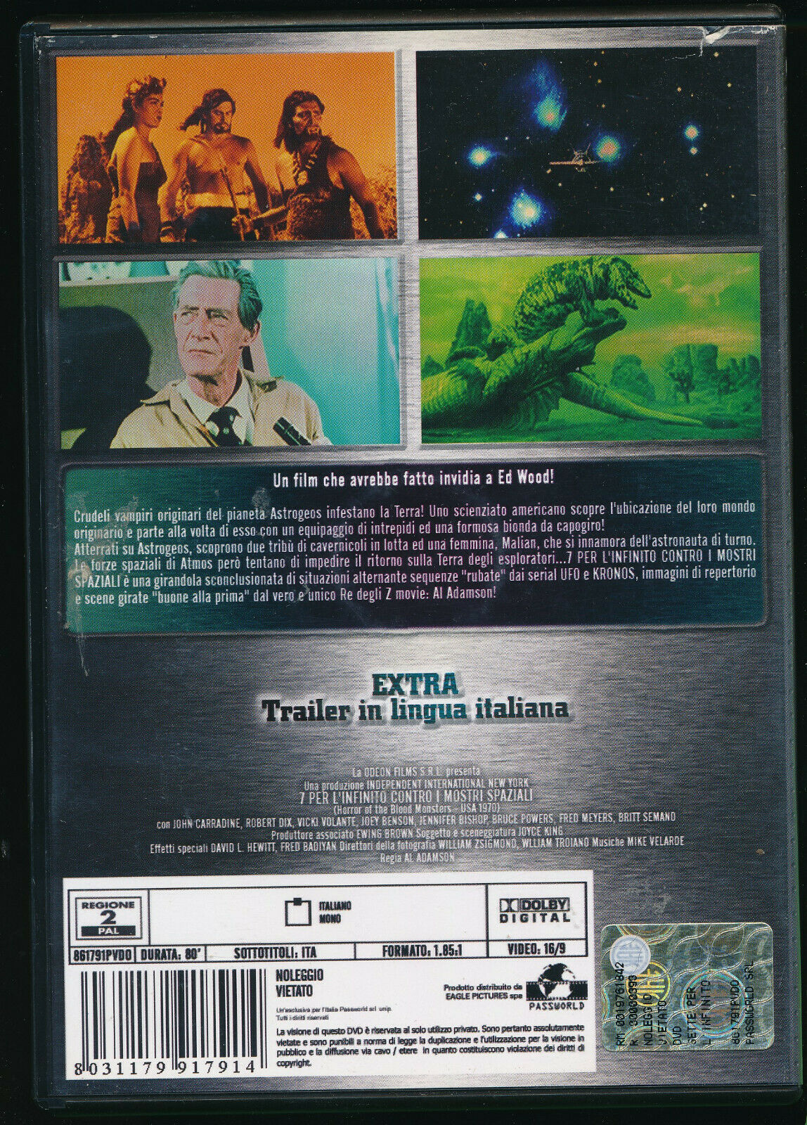 EBOND 7 Per L'infinito Contro I Mostri Spaziali DVD D561951