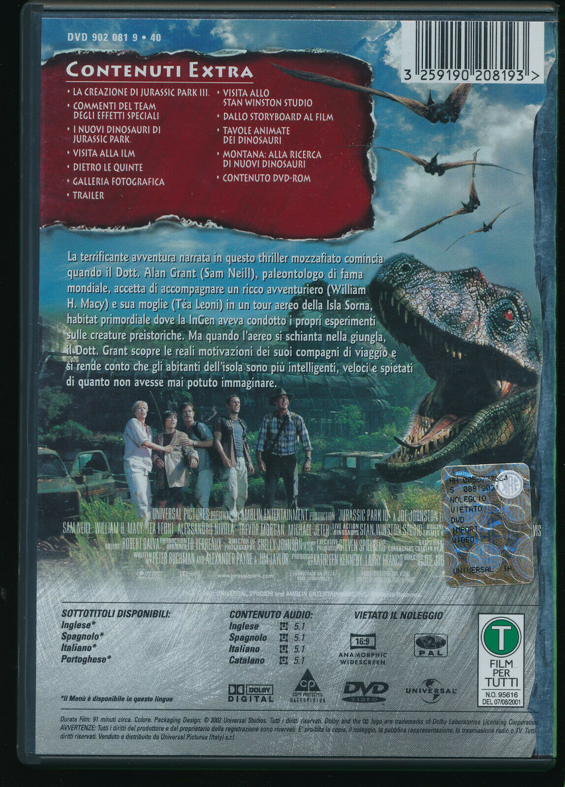 EBOND Jurassic Park Iii  DVD D562003