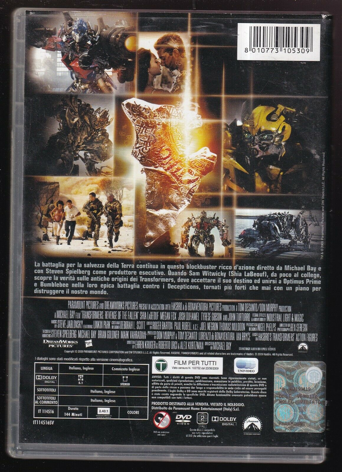 EBOND  Transformers - La Vendetta Del Caduto DVD D564012