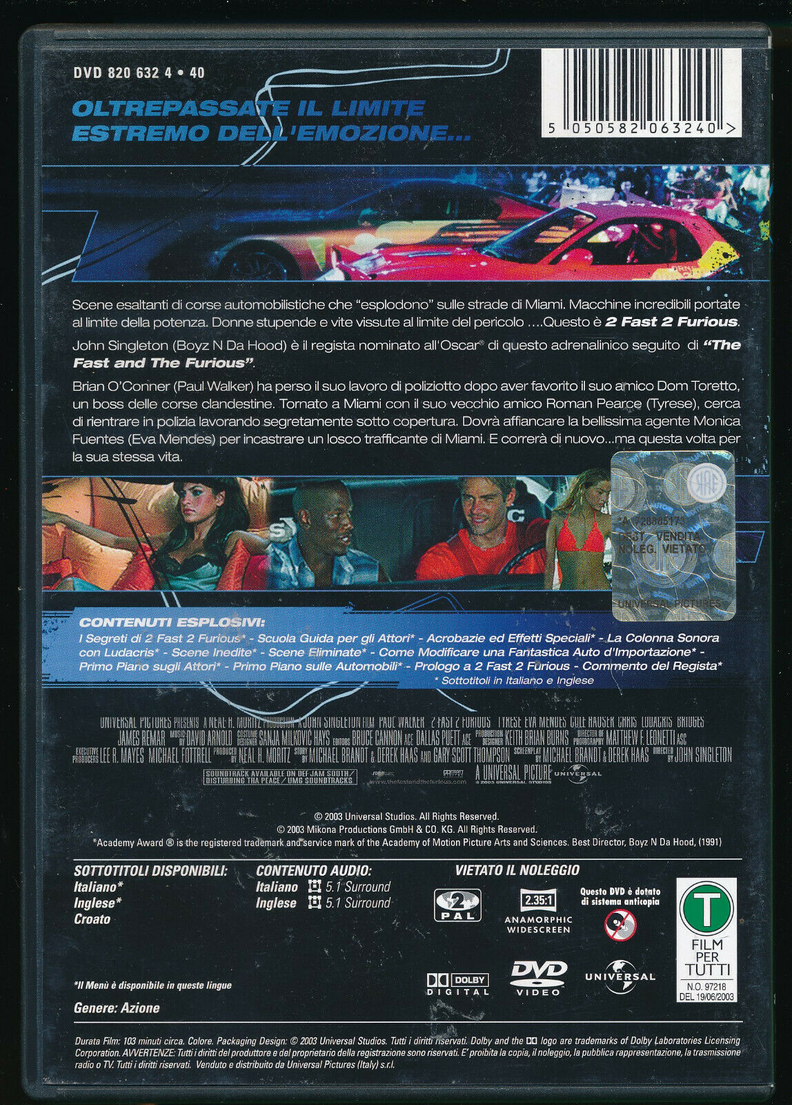 EBOND 2 Fast 2 Furious  DVD D564511
