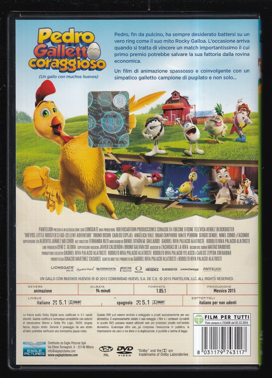 EBOND Pedro Galletto Coraggioso DVD Ex Noleggio D565050
