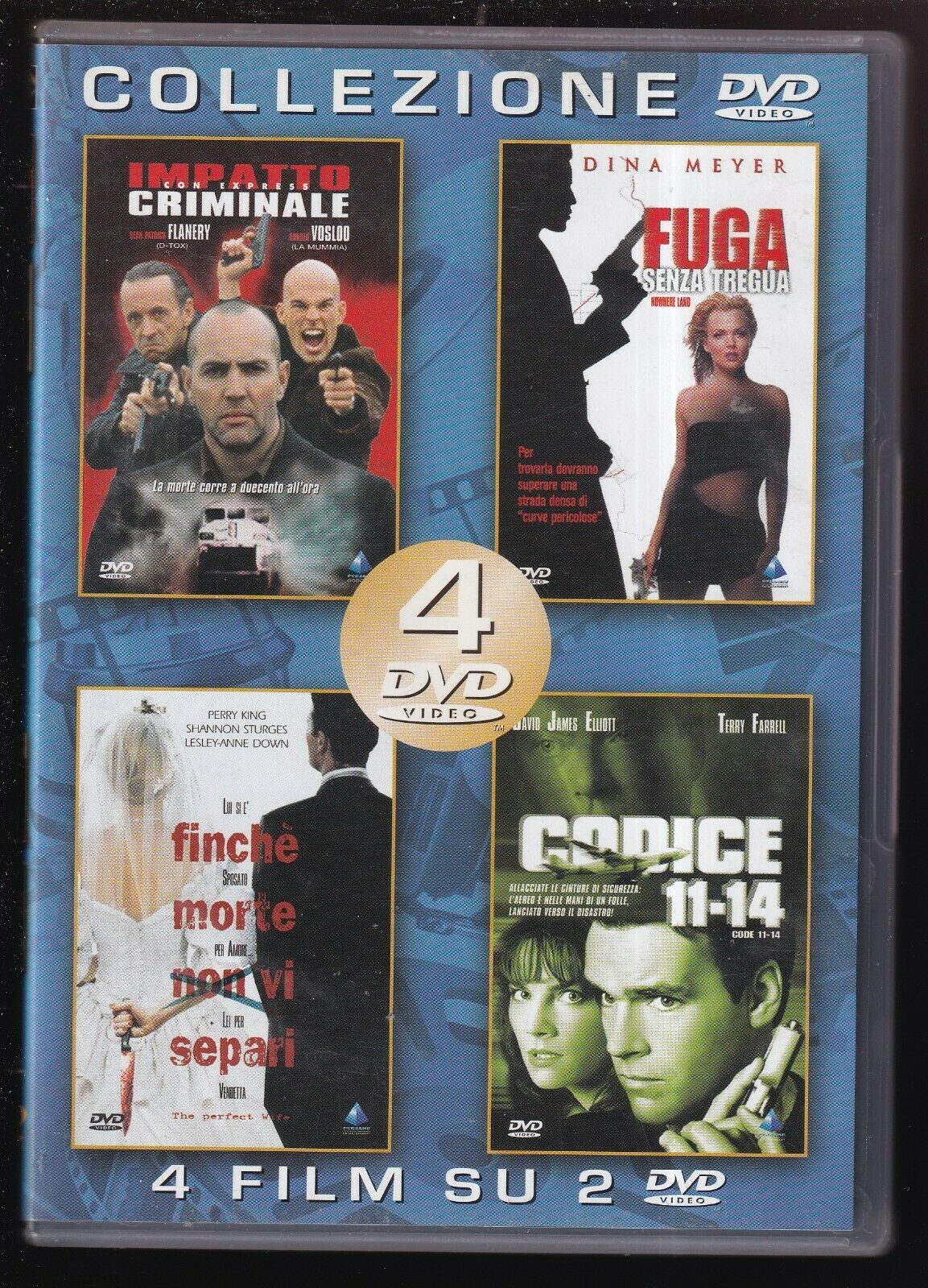 EBOND Impatto Criminale, Fuga Senza Tregua, Finghe... 4 Film Su 2 DVD D565144