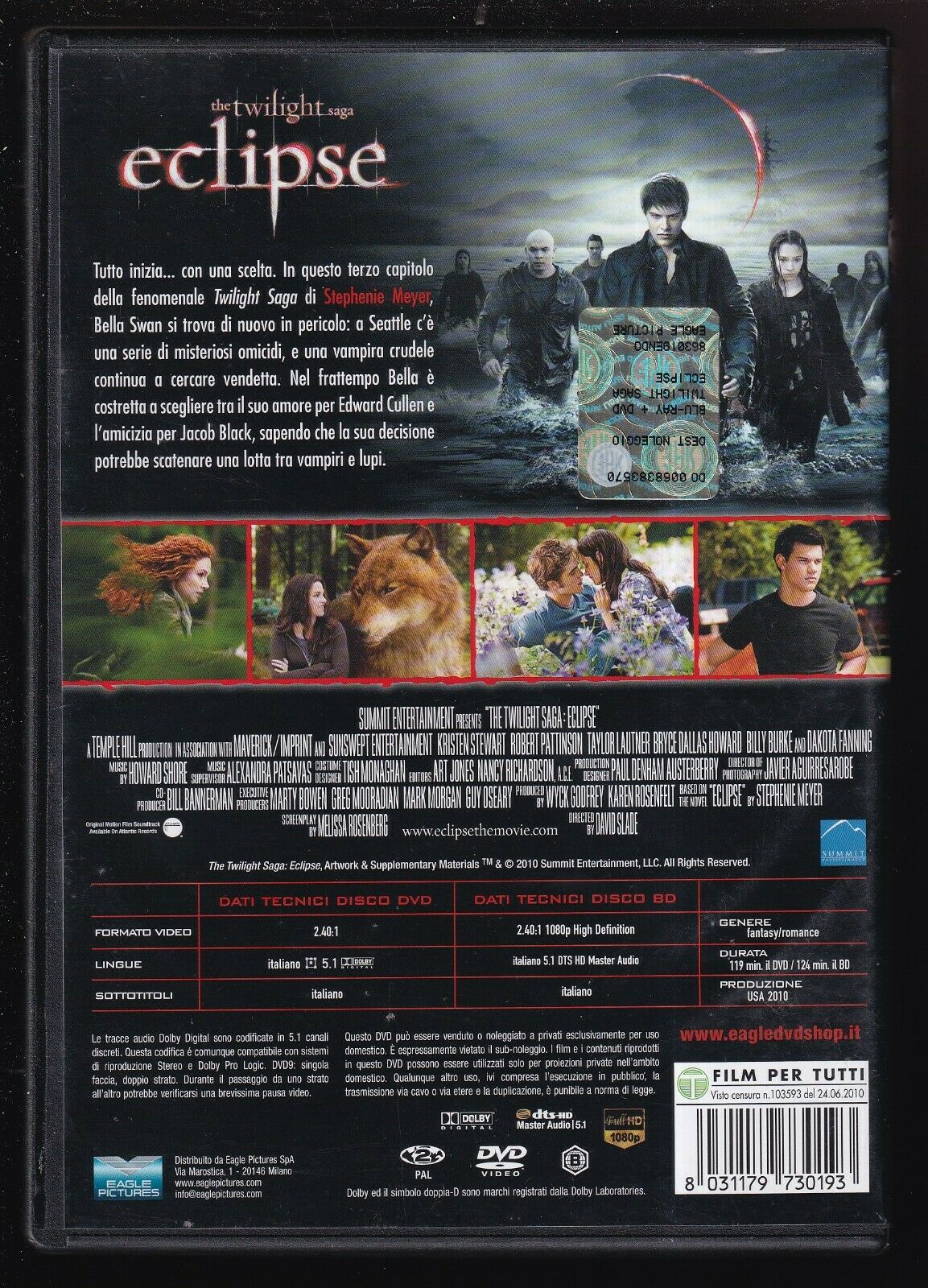 EBOND Eclipse -the Twilight Saga Ex Noleggio (1 DVD) D565207