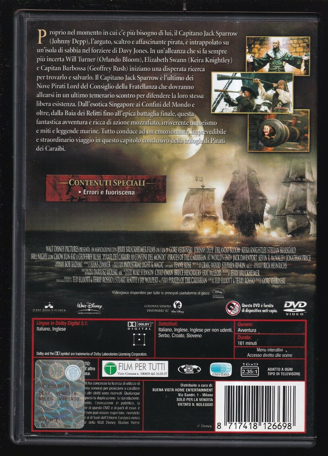 EBOND  Pirati Dei Caraibi Ai Confini Del Mondo DVD D565449