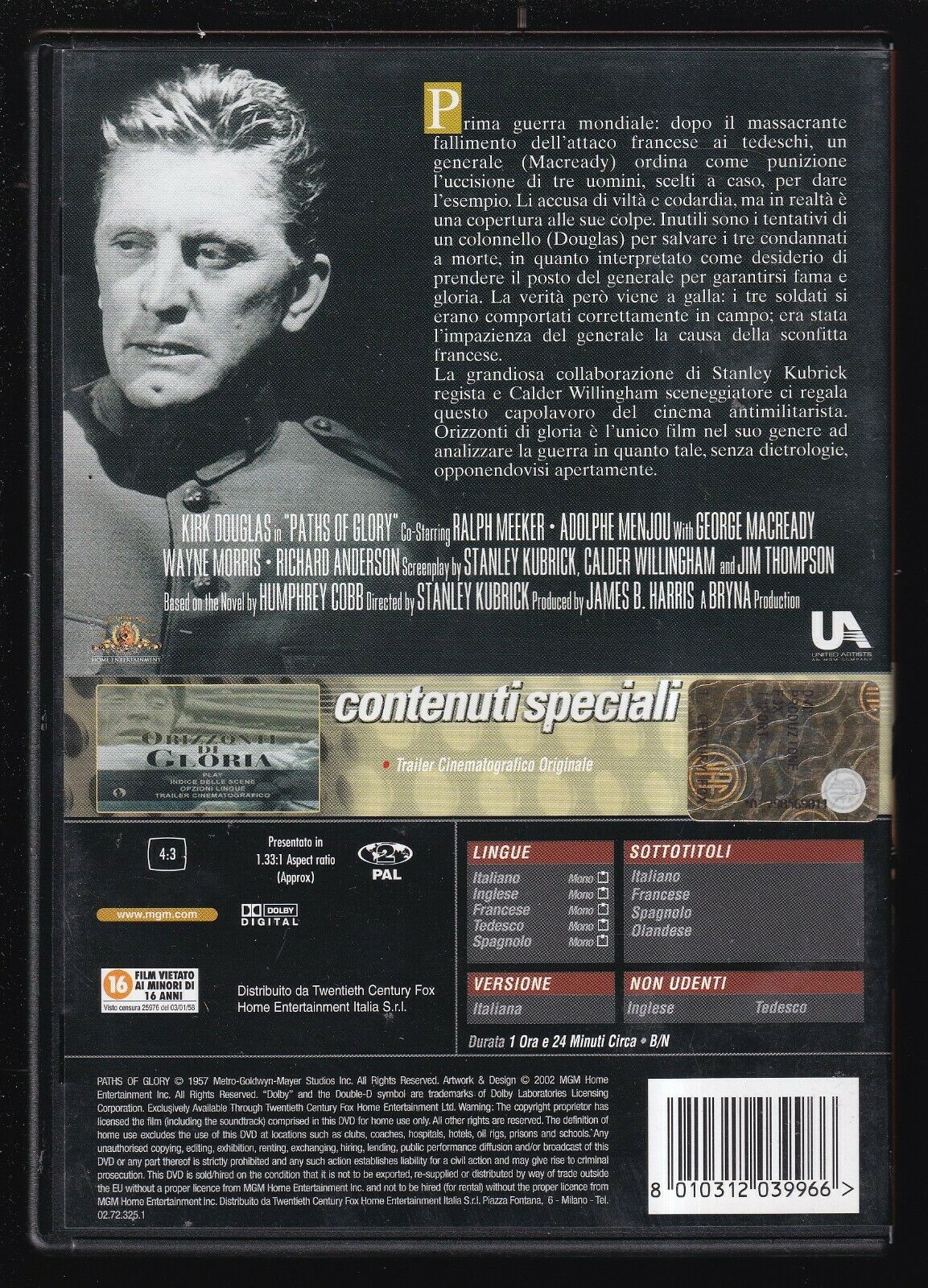 EBOND Orizzonti Di Gloria DVD D565511