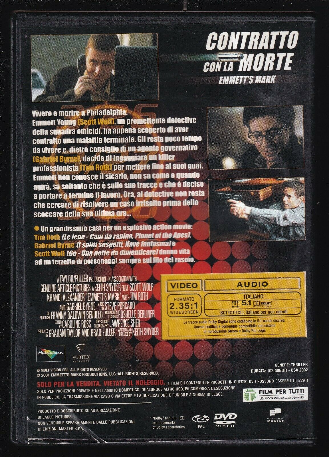 EBOND Contratto Con La Morte DVD Editoriale D565550