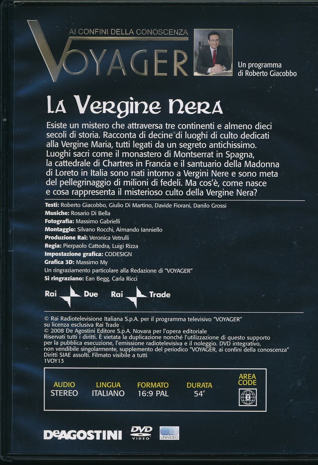 EBOND La Vergine Nera - Voyager N.13  Editoriale DVD D565724