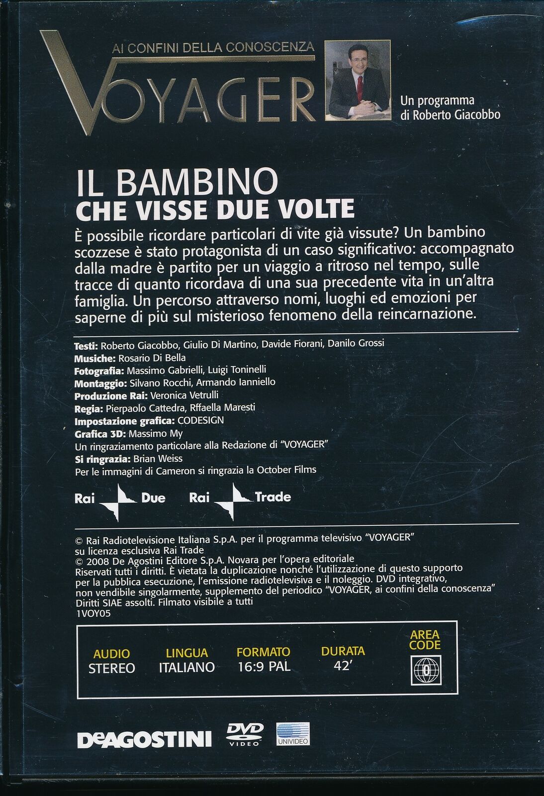 EBOND Il Bambino Che Visse Due Volte  Voyager N. 5 DVD Editoriale D565730