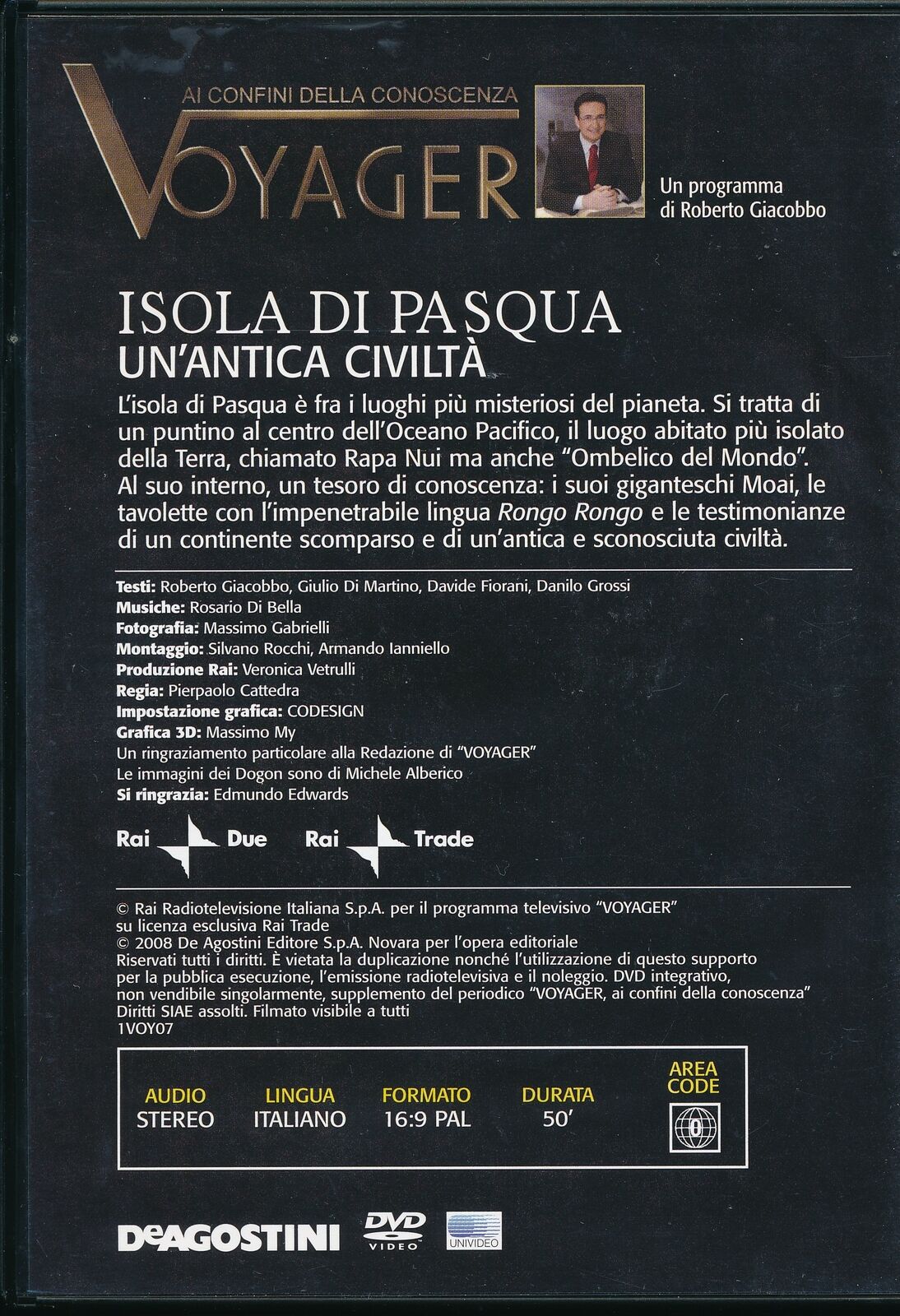 EBOND Isola Di Pasqua Unantica Civilta  Voyager N. 7  Editoriale DVD D565731