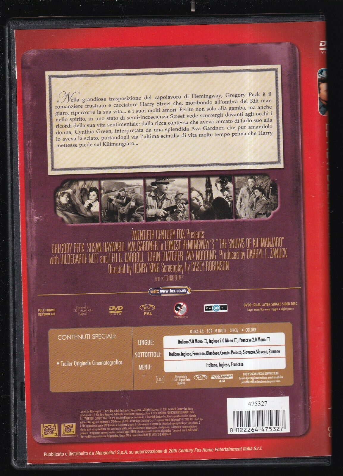 EBOND Le Nevi Del Chilimangiaro (1952)  Slimcase DVD D566513
