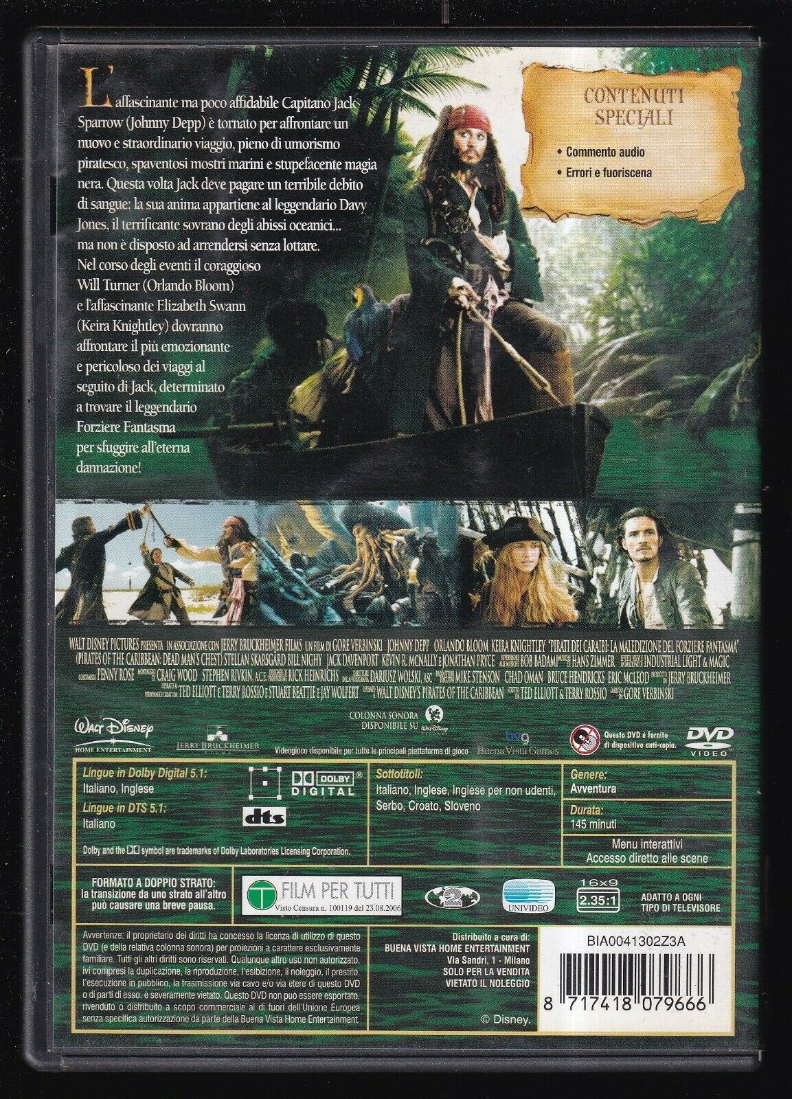 EBOND  Pirati Dei Caraibi - La Maledizione Del Forziere DVD D566542