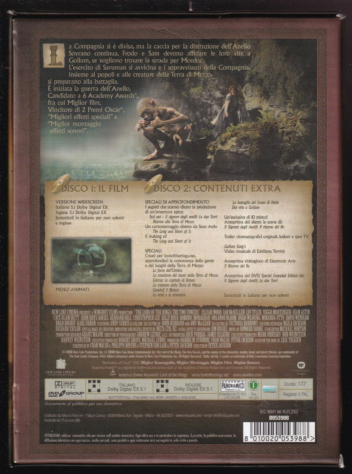 EBOND Il Signore Degli Anelli Le Due Torri  Digipack DVD D566607