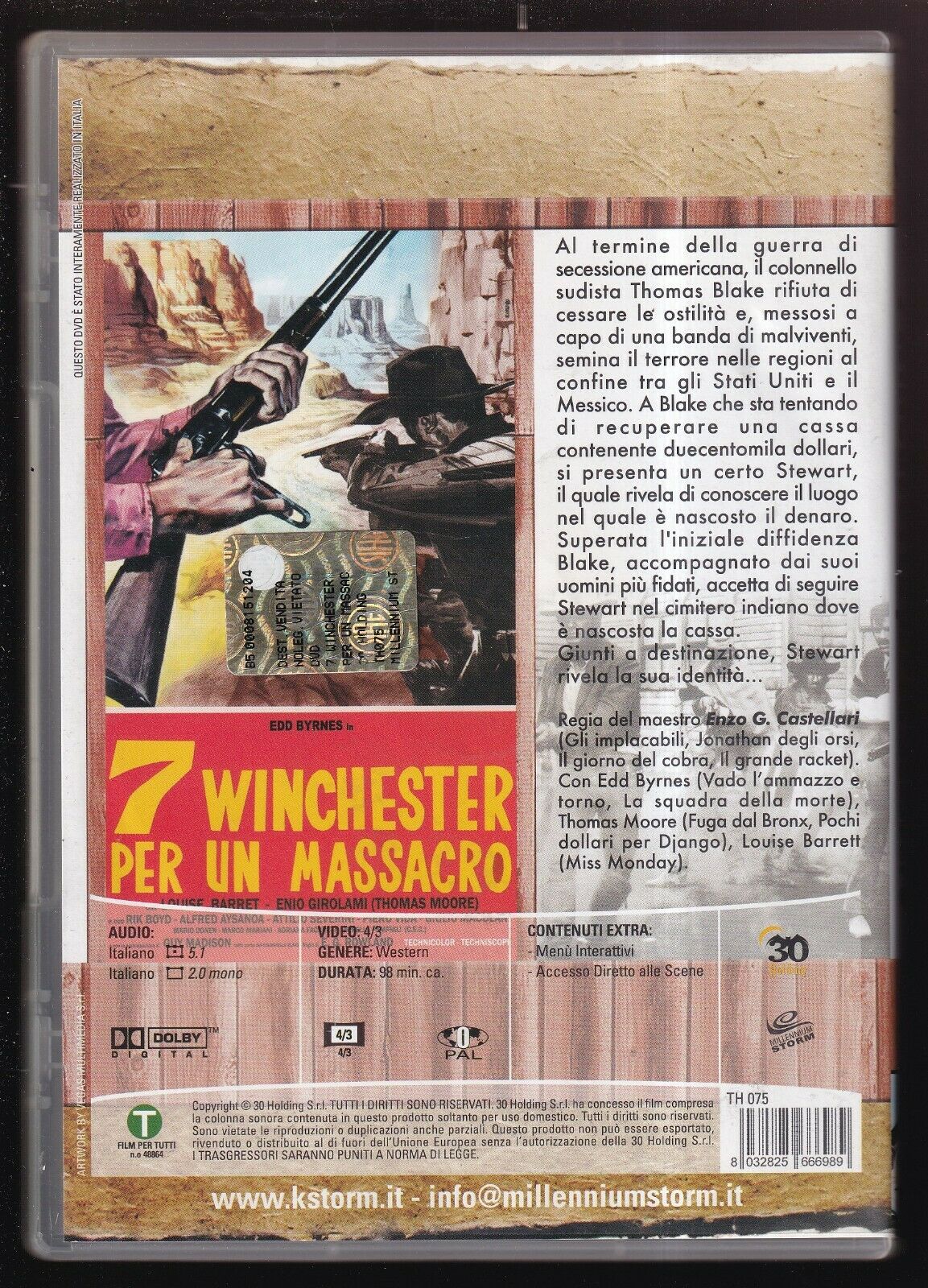 EBOND 7 Winchester Per Un Massacro DVD D566612