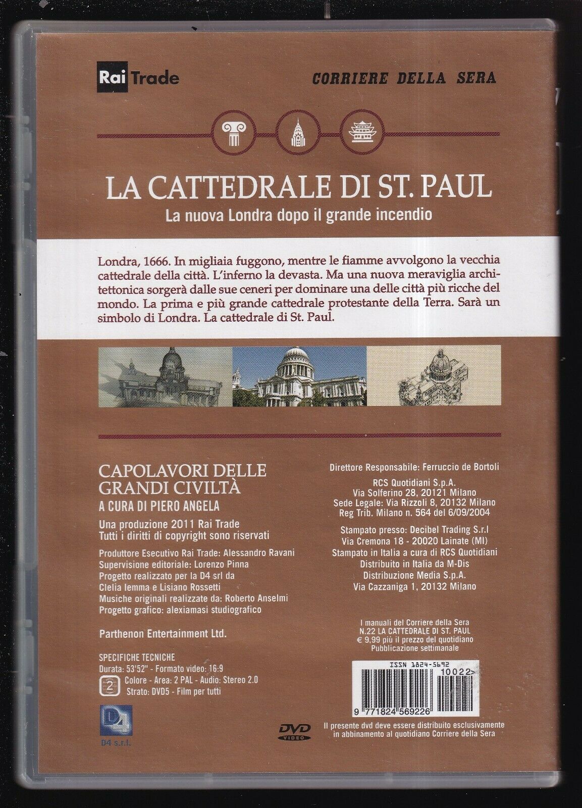 EBOND La Cattedrale Di St.paul Di Piero Angela Vol.22 DVD Editoriale D566762