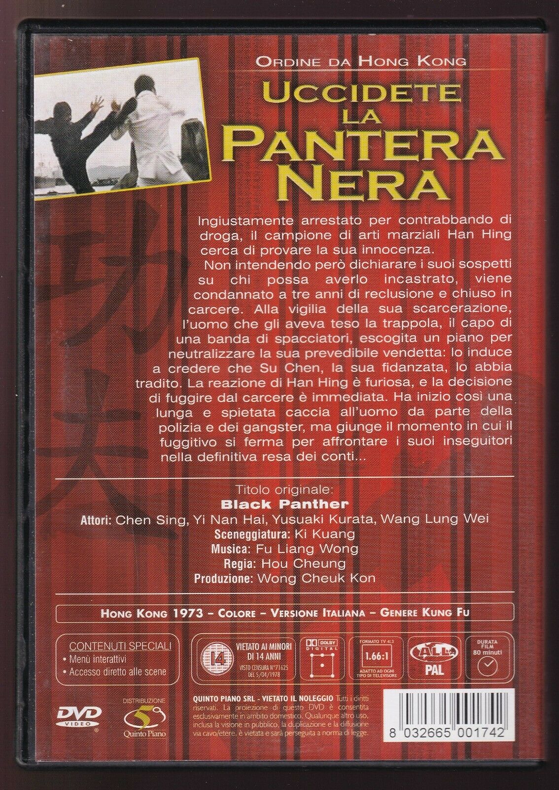 EBOND Ordine Da Hong Kong: Uccidete La Pantera Nera DVD D566937