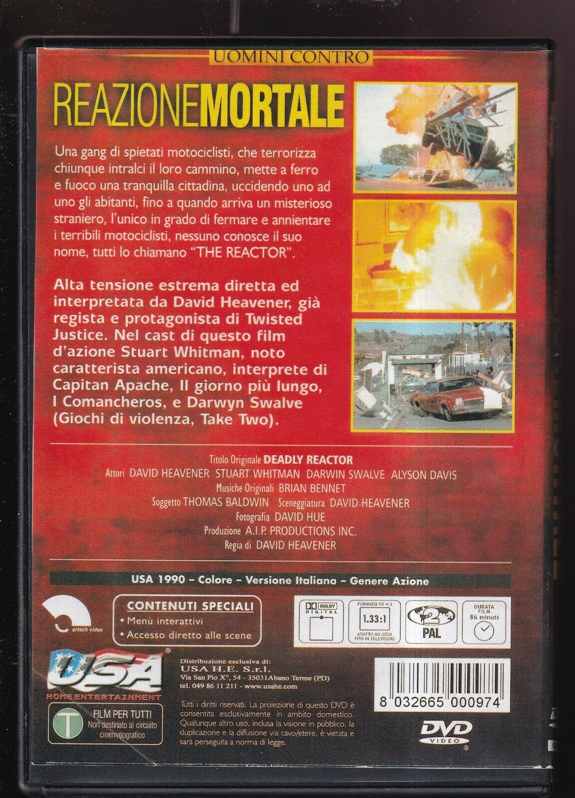 EBOND Reazione Mortale DVD Ex Noleggio D567701