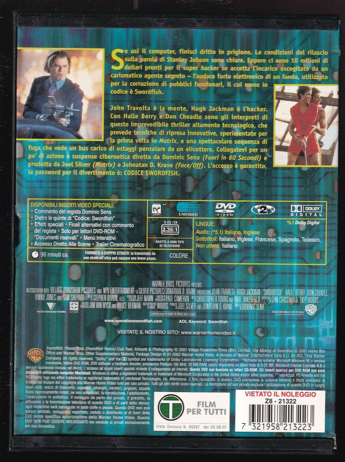 EBOND Codice Swordfish [snapper]  DVD D567722