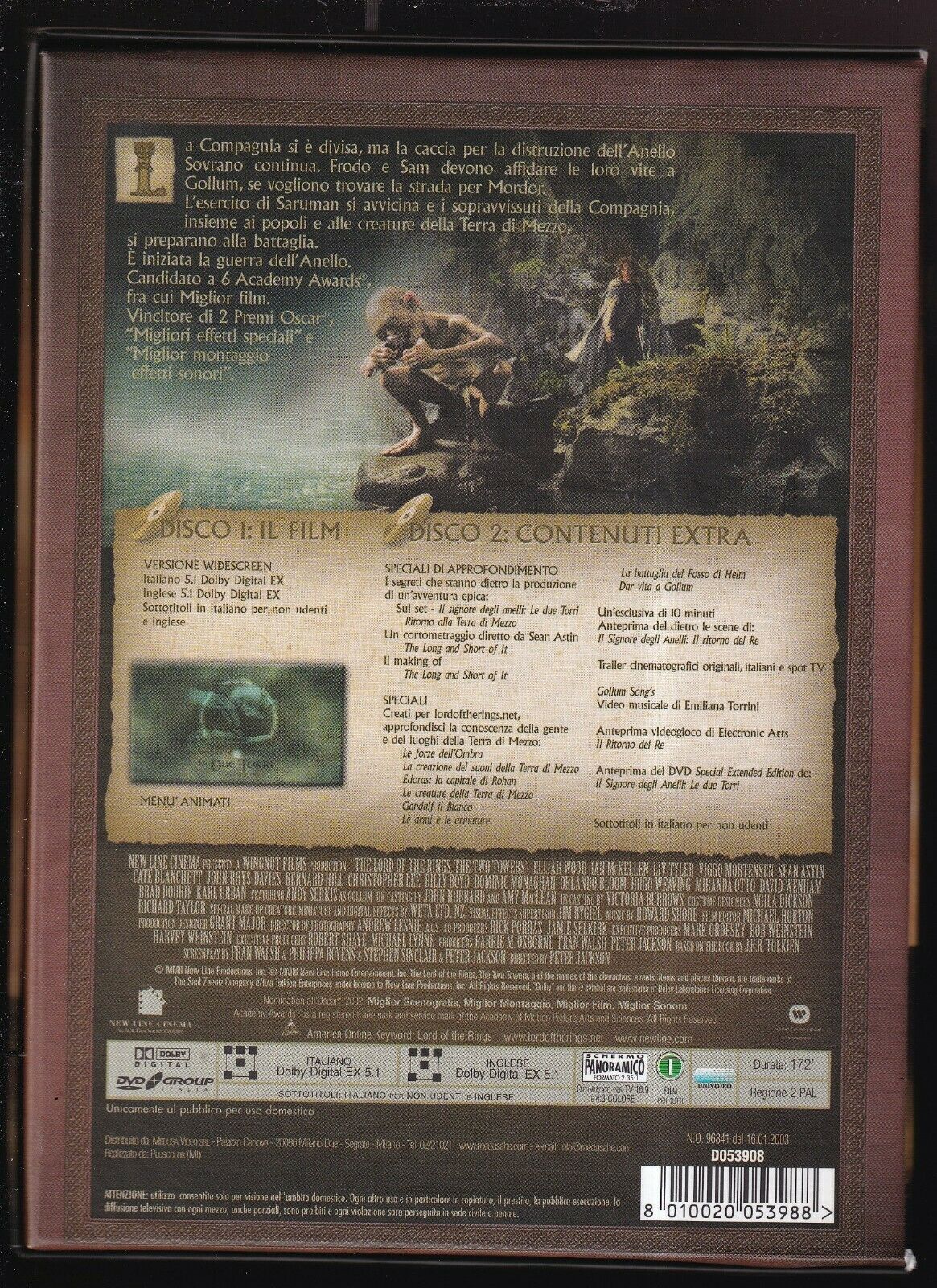 EBOND Il Signore Degli Anelli Le Due Torri  Digipack DVD D567757