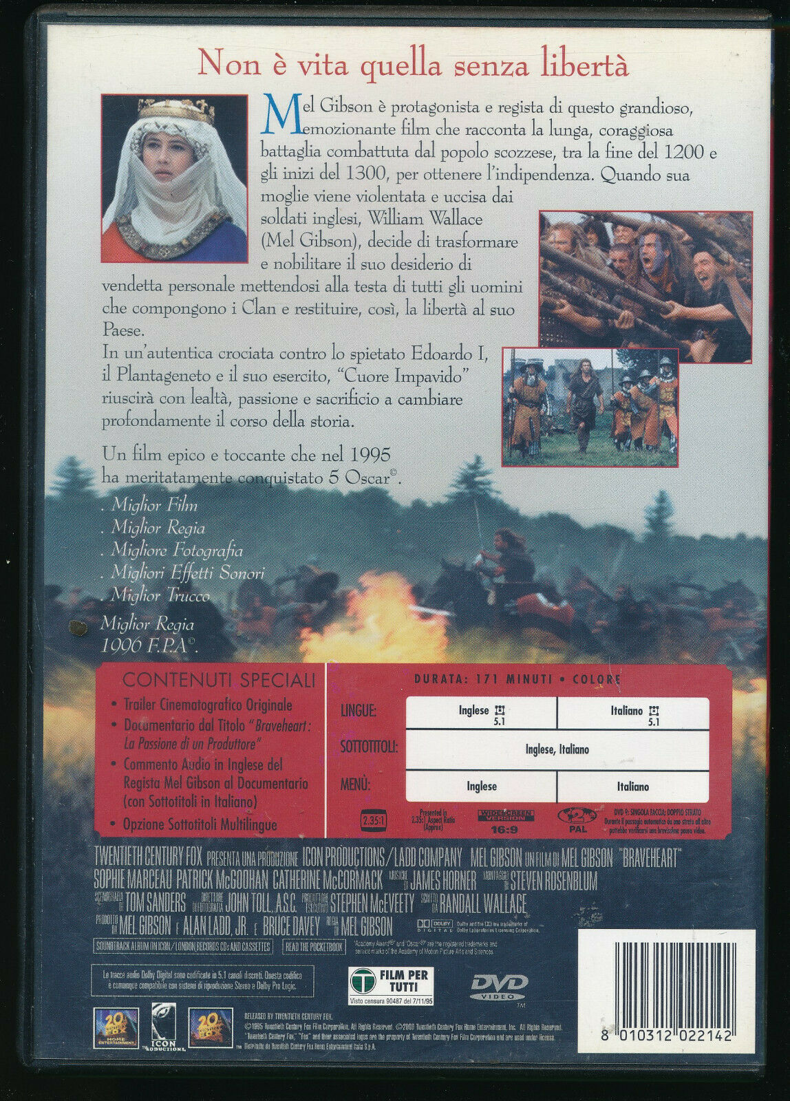 EBOND Braveheart  DVD Versione Rimasterizzata D567904