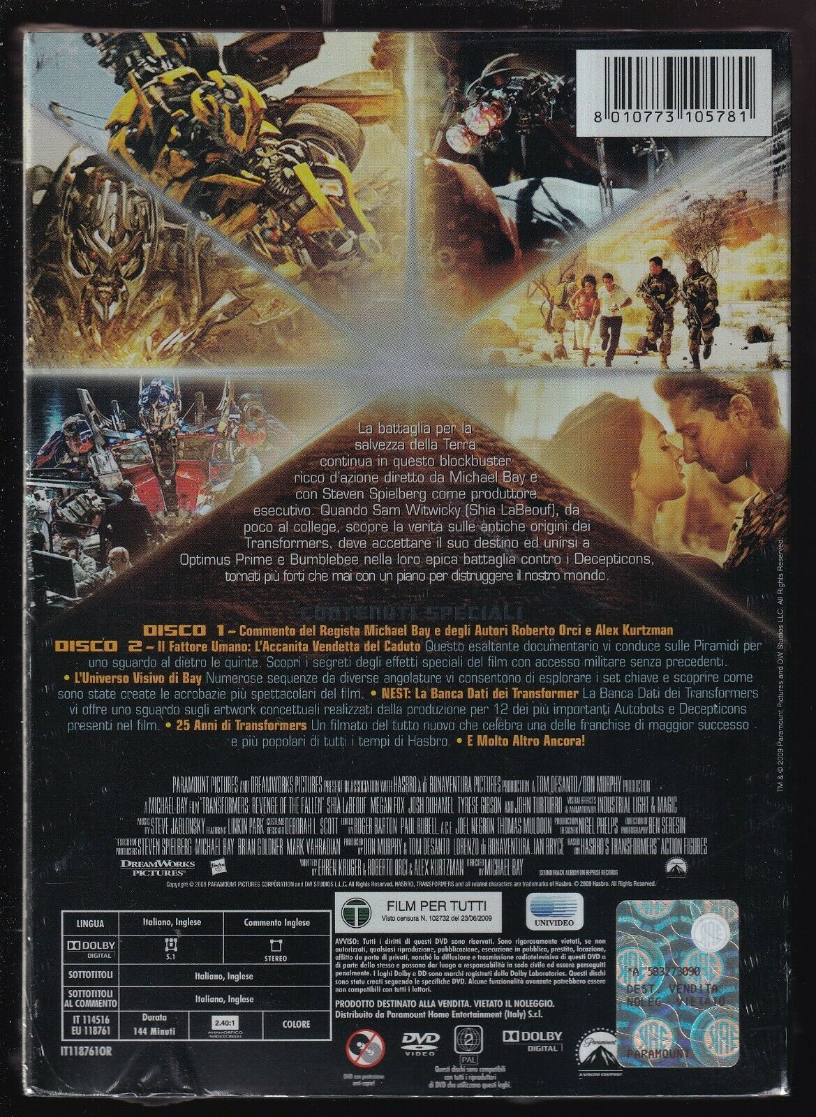 EBOND Transformers - La Vendetta Del Caduto Special Edition 2 DVD D568026