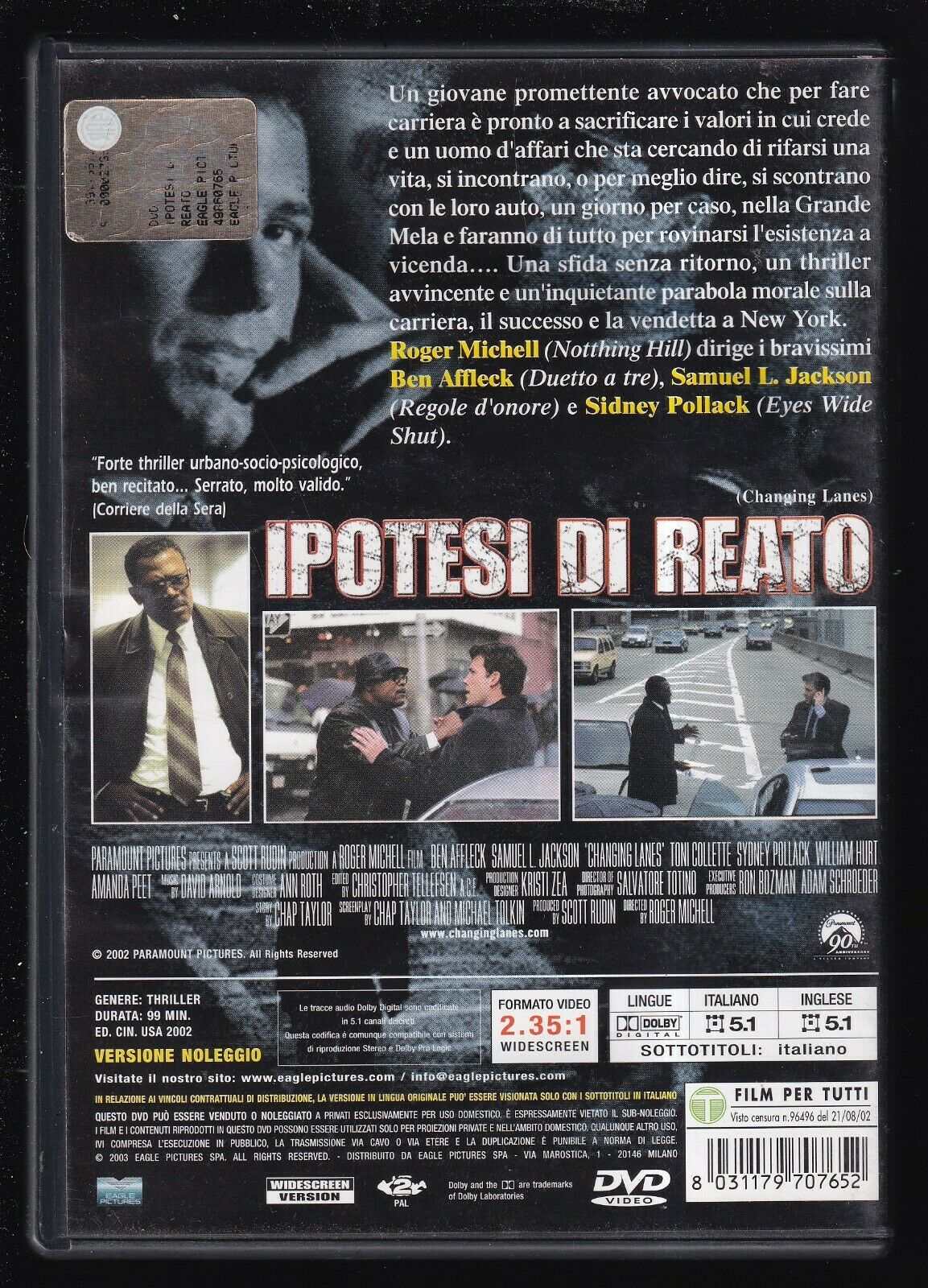 EBOND Ipotesi Di Reato DVD D568839