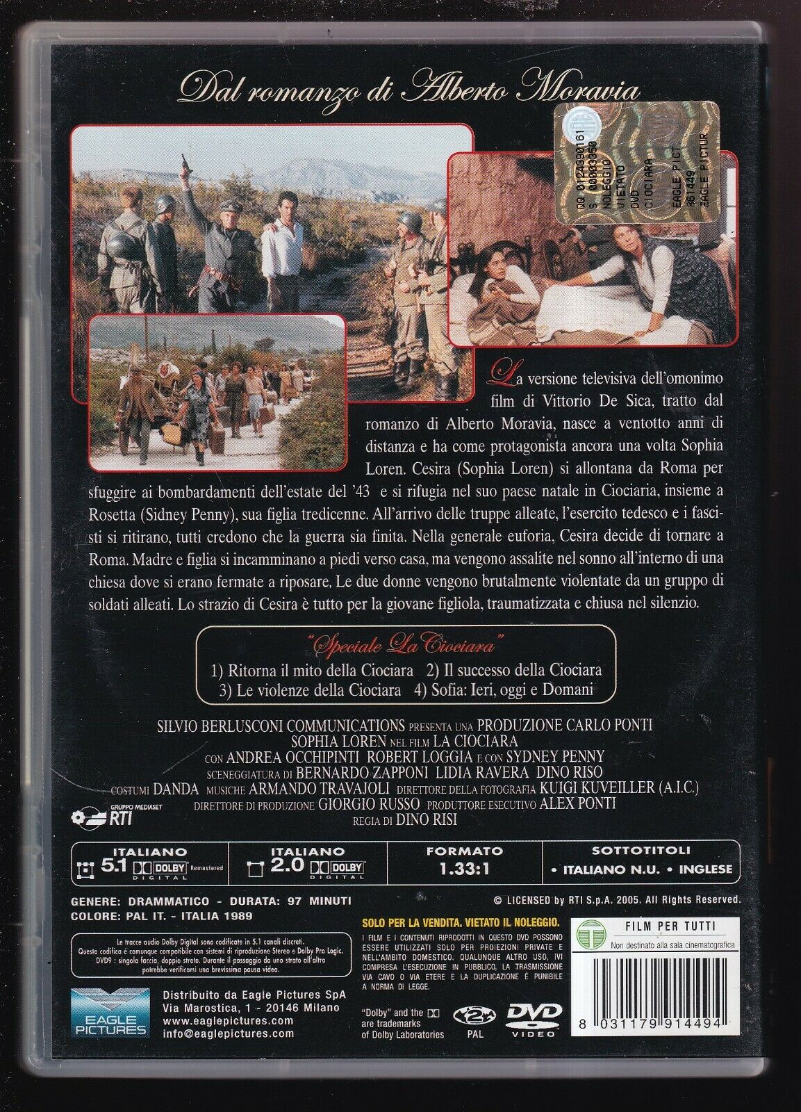 EBOND La Ciociara Con Sofia Loren  DVD D569761