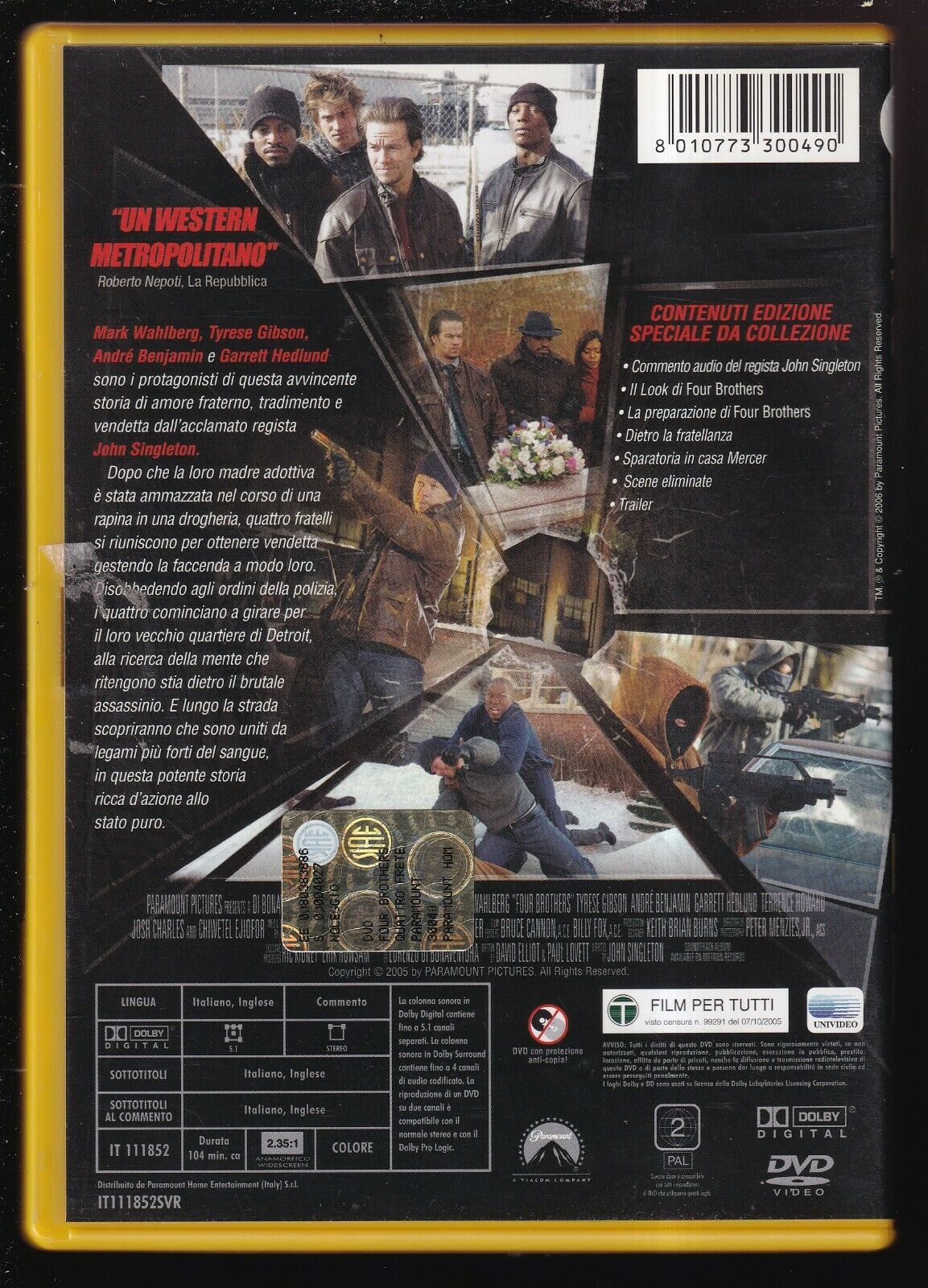 EBOND Four Brothers - Quattro Fratelle DVD Ex Noleggio D569812