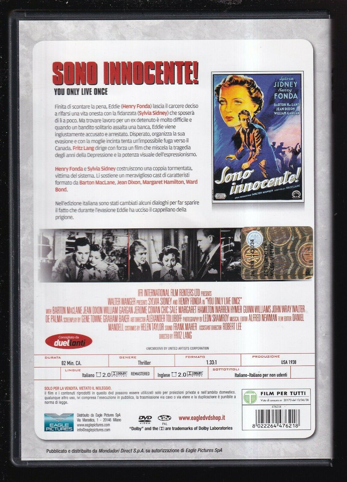 EBOND Sono Innocente DVD D569910