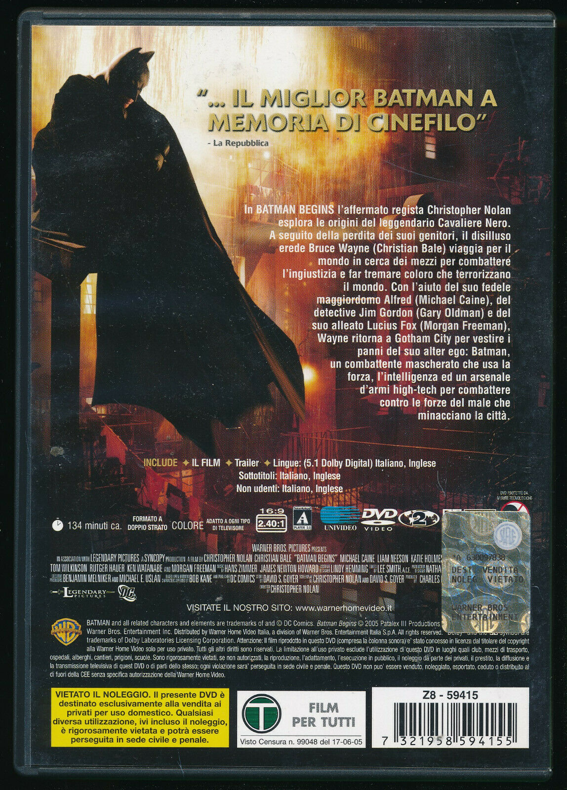 EBOND Batman Begins DVD D570128