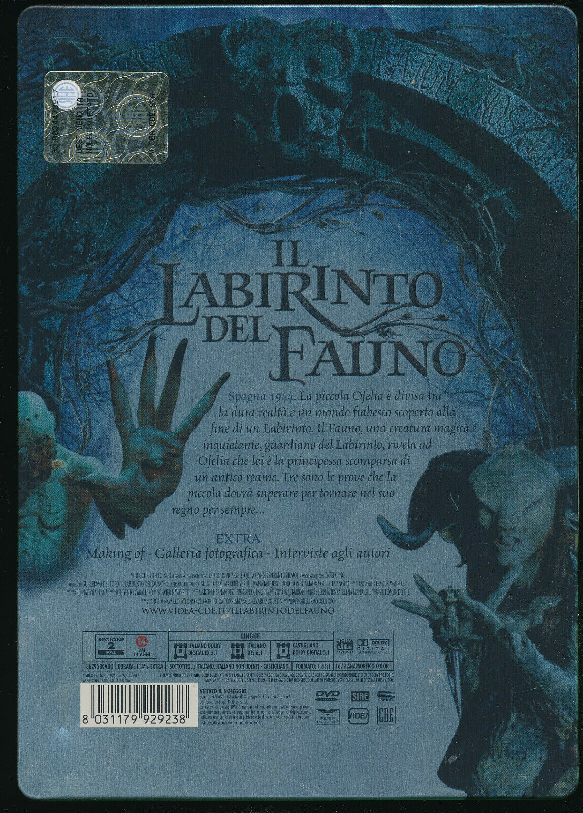 EBOND   Il Labirinto Del Fauno  DVD  Steelbook D570244