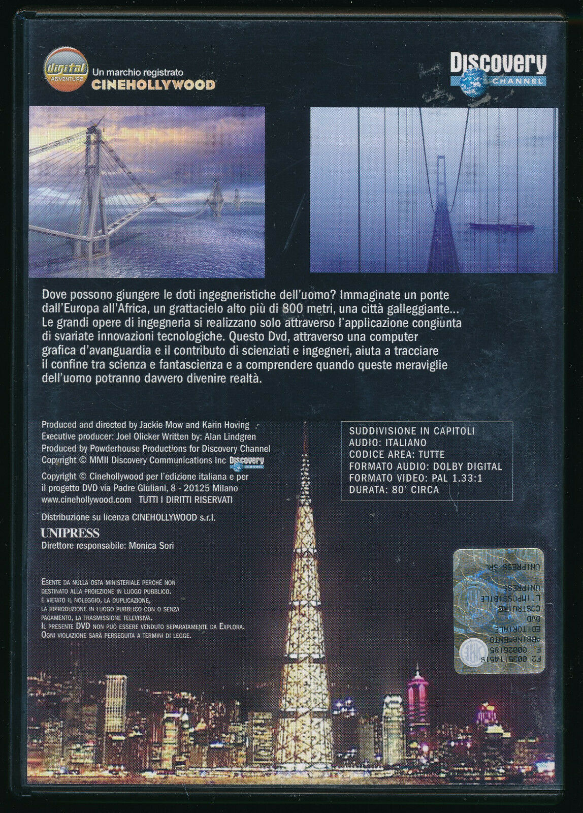 EBOND Costruire L' Impossibile DVD  Editoriale D570349
