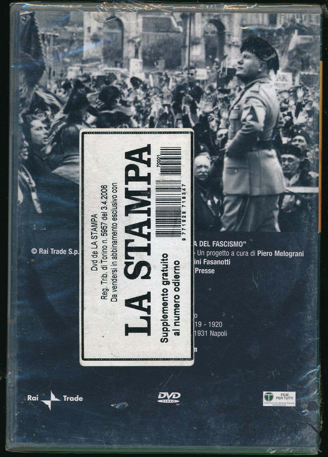 EBOND La Storia Del Fascismo - Le Origini 1919-1922 N.1  DVD  Editoriale D570350