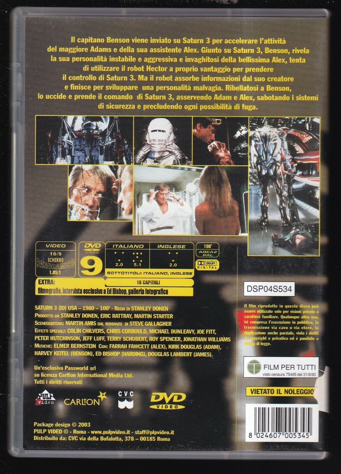 EBOND Saturn 3 Con Kirk Douglas DVD D570701
