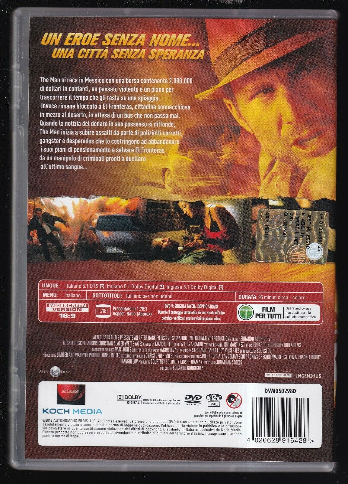 EBOND El Gringo Con Christian Slater DVD Ex Noleggio D570737