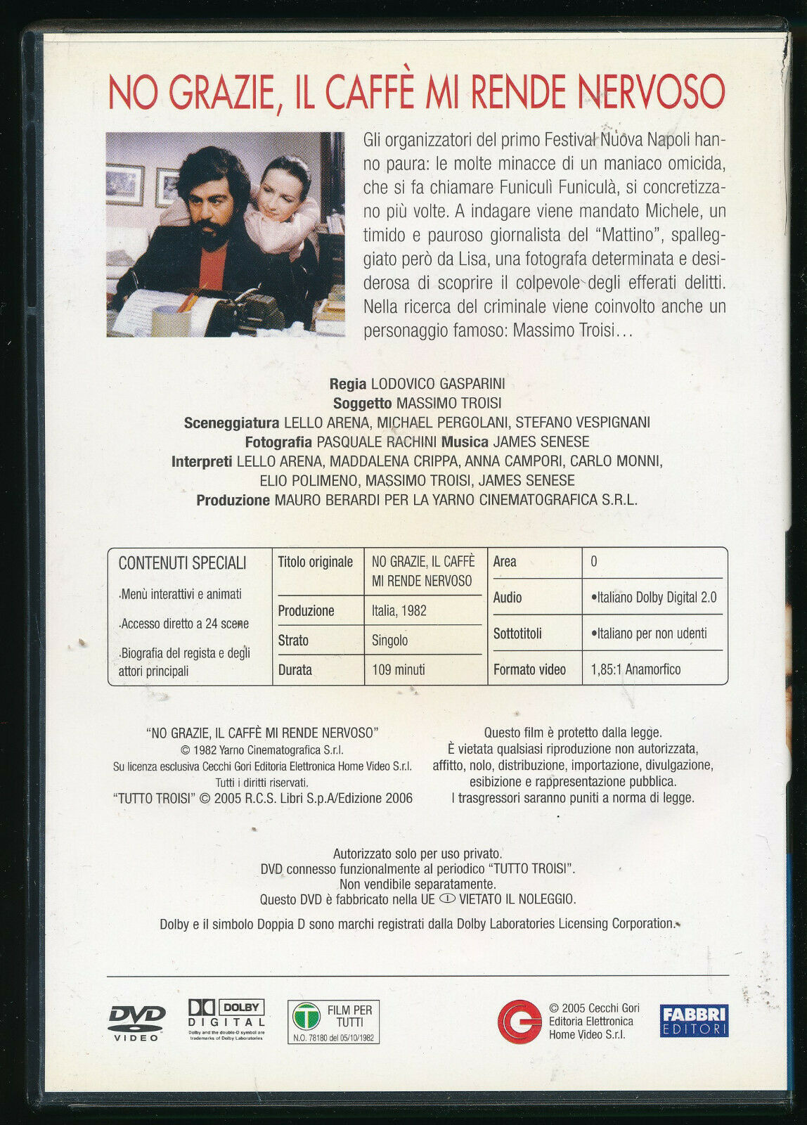 EBOND  No Grazie, Il Caffe Mi Rende Nervoso DVD Editoriale D570905