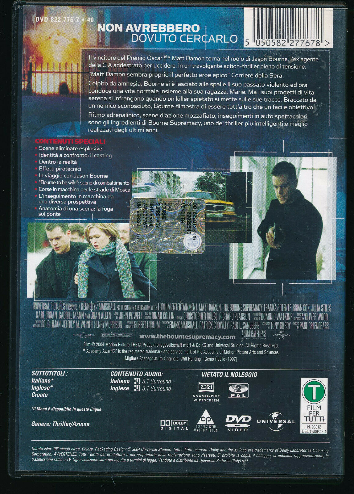 EBOND  The Bourne Supremacy DVD D571122