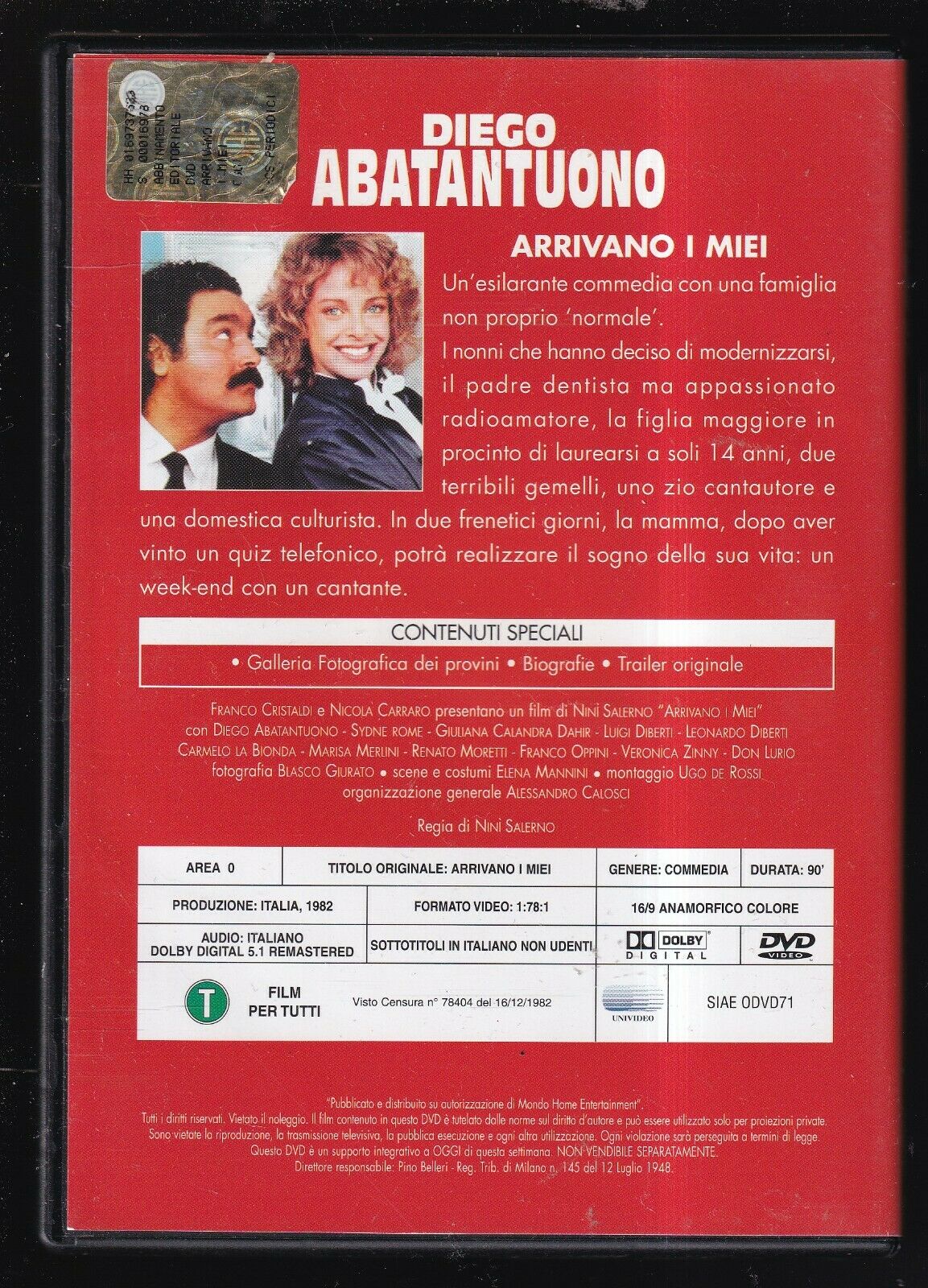 EBOND Arrivano i Miei Con Diego Abantatuono DVD D571334