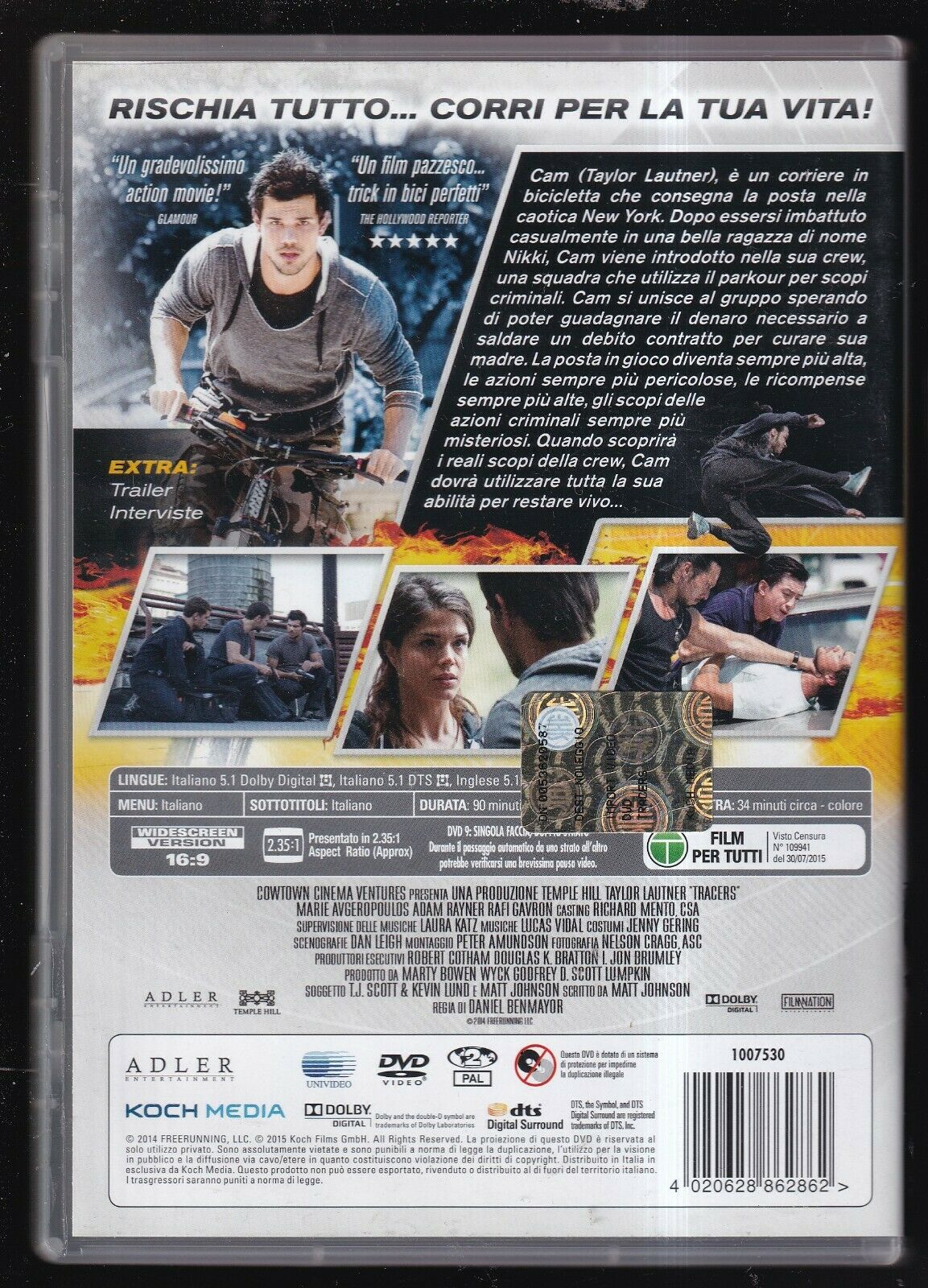 EBOND Tracers - Taylor Lautner  DVD Ex Noleggio D571340