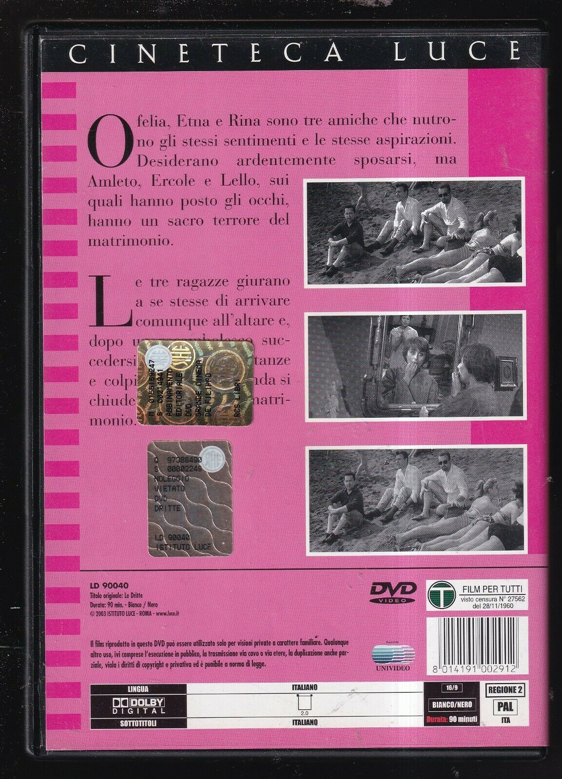 EBOND Le Dritte - Cineteca Luce DVD D571413