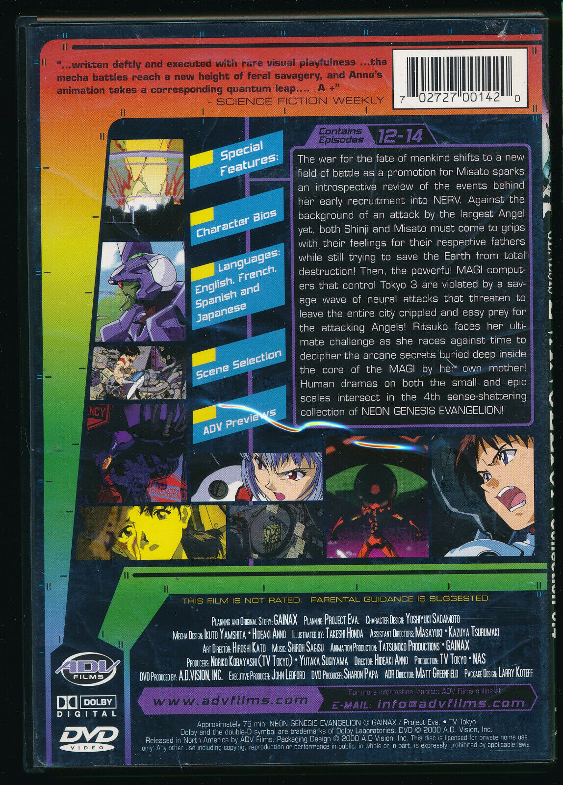 EBOND Neon Genesis Evangelion DVD  Uk Edition D571603