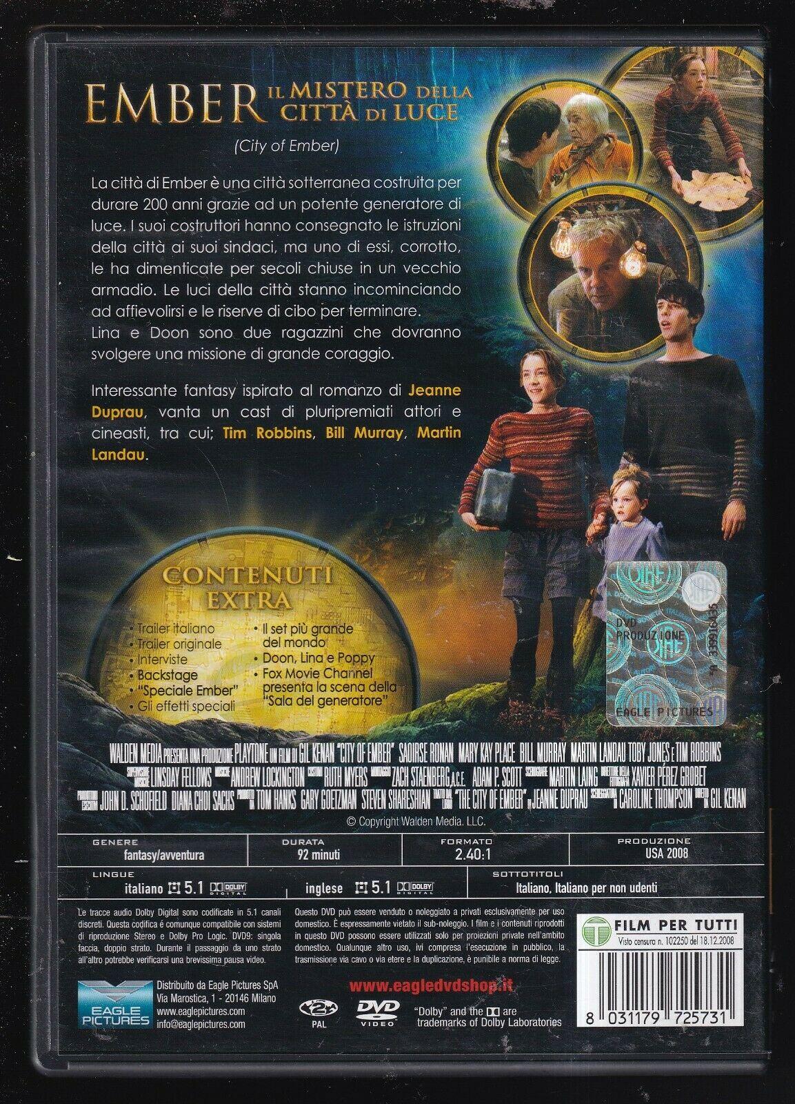 EBOND  Ember - Il Mistero Della Citta Di Luce DVD  Ex Noleggio D571820