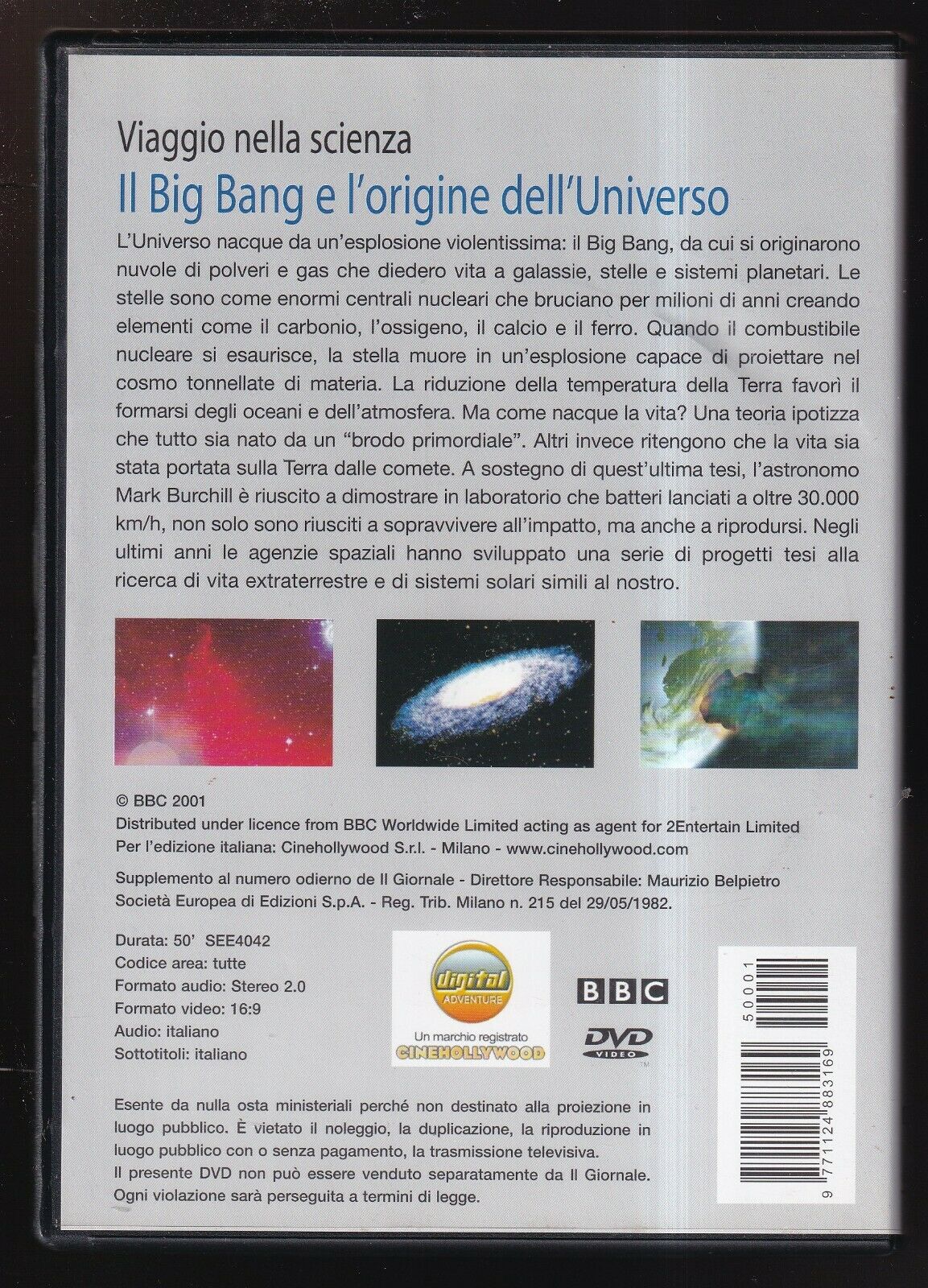 EBOND Viaggio Nella Scienza Il Big Bang e L'origine Dell'universo DVD D571935