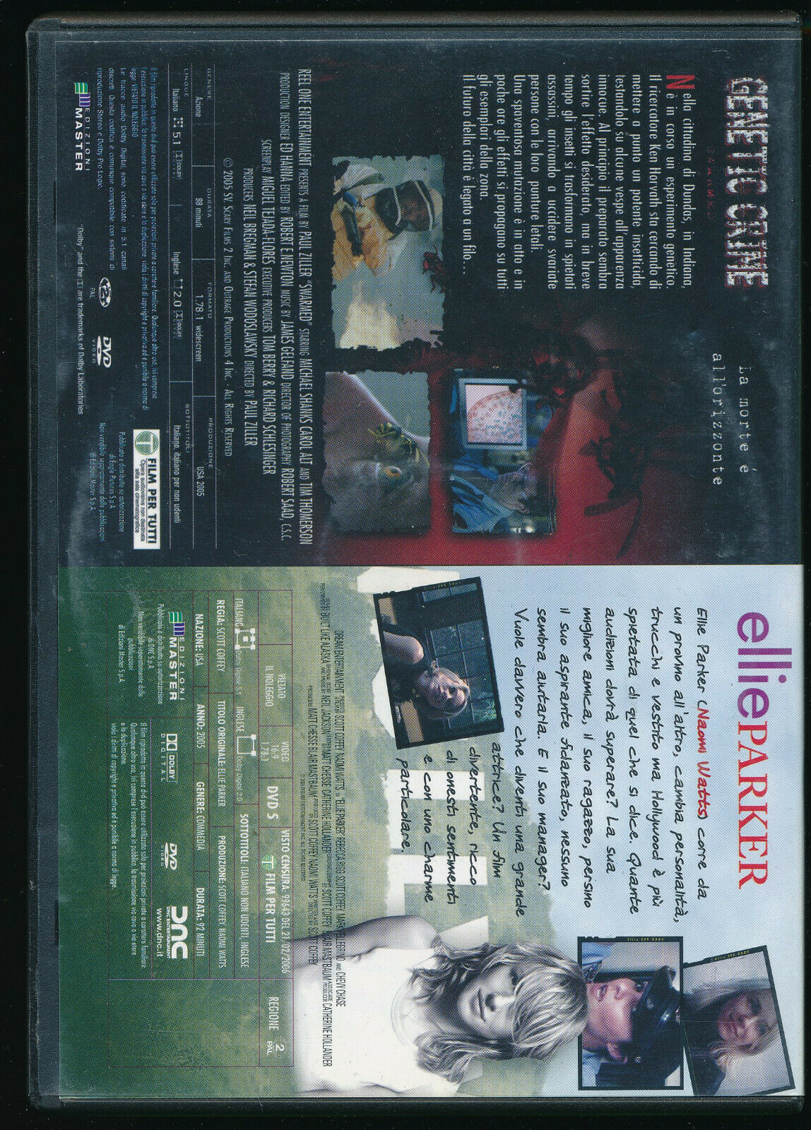 EBOND Ellie Parker + Genetic Crime DVD D572372