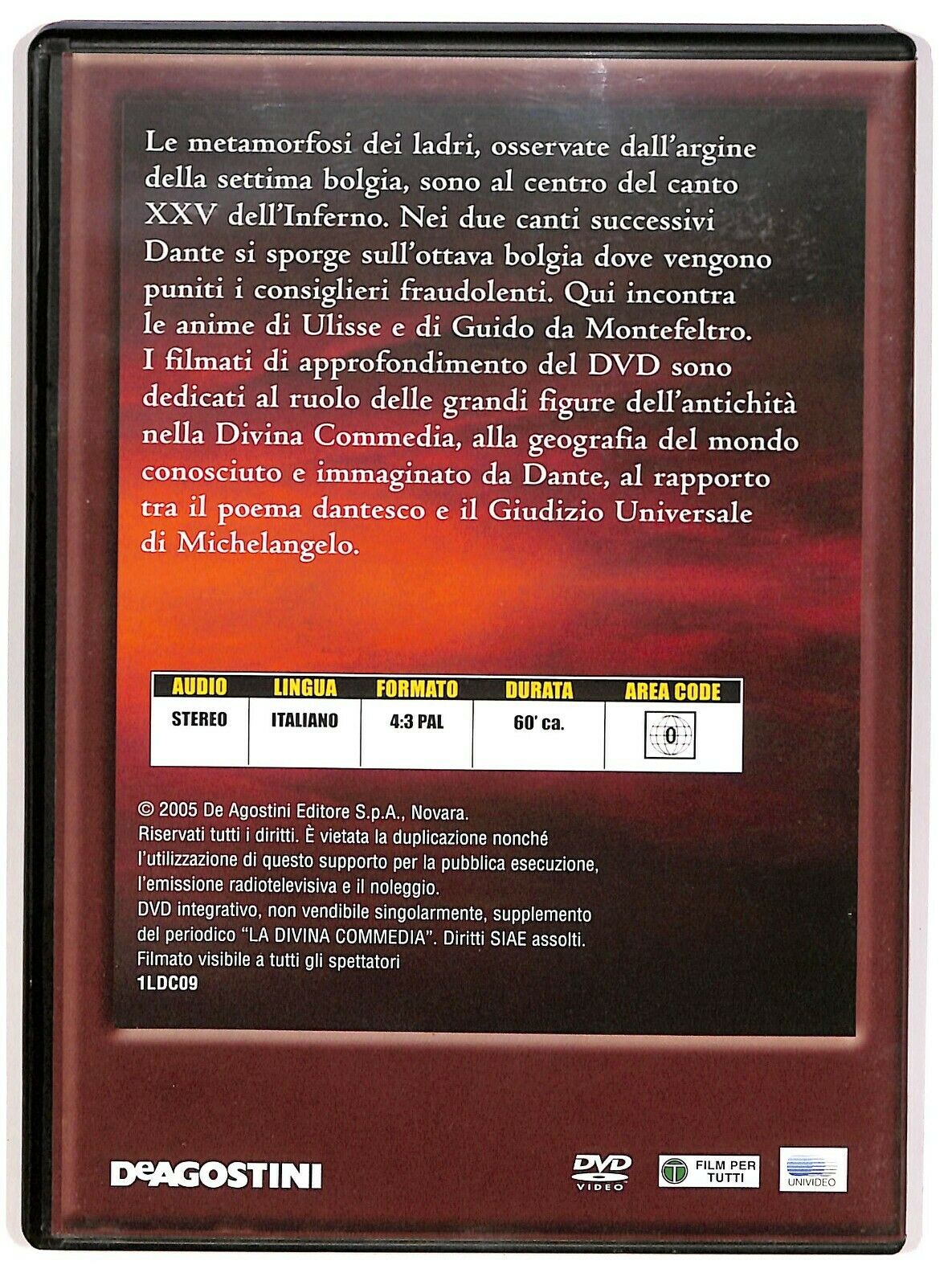 EBOND La Divina Commedia Vol.9 Inferno. Canto Xxv - Xxvi - Xxvii DVD D573327