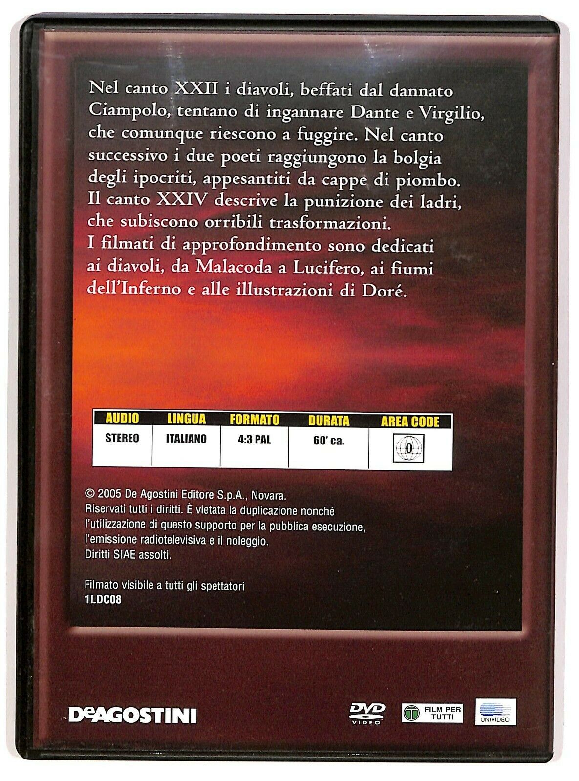EBOND La Divina Commedia Vol.8 Inferno. Canto Xxii - Xxiii - Xxiv DVD D573330